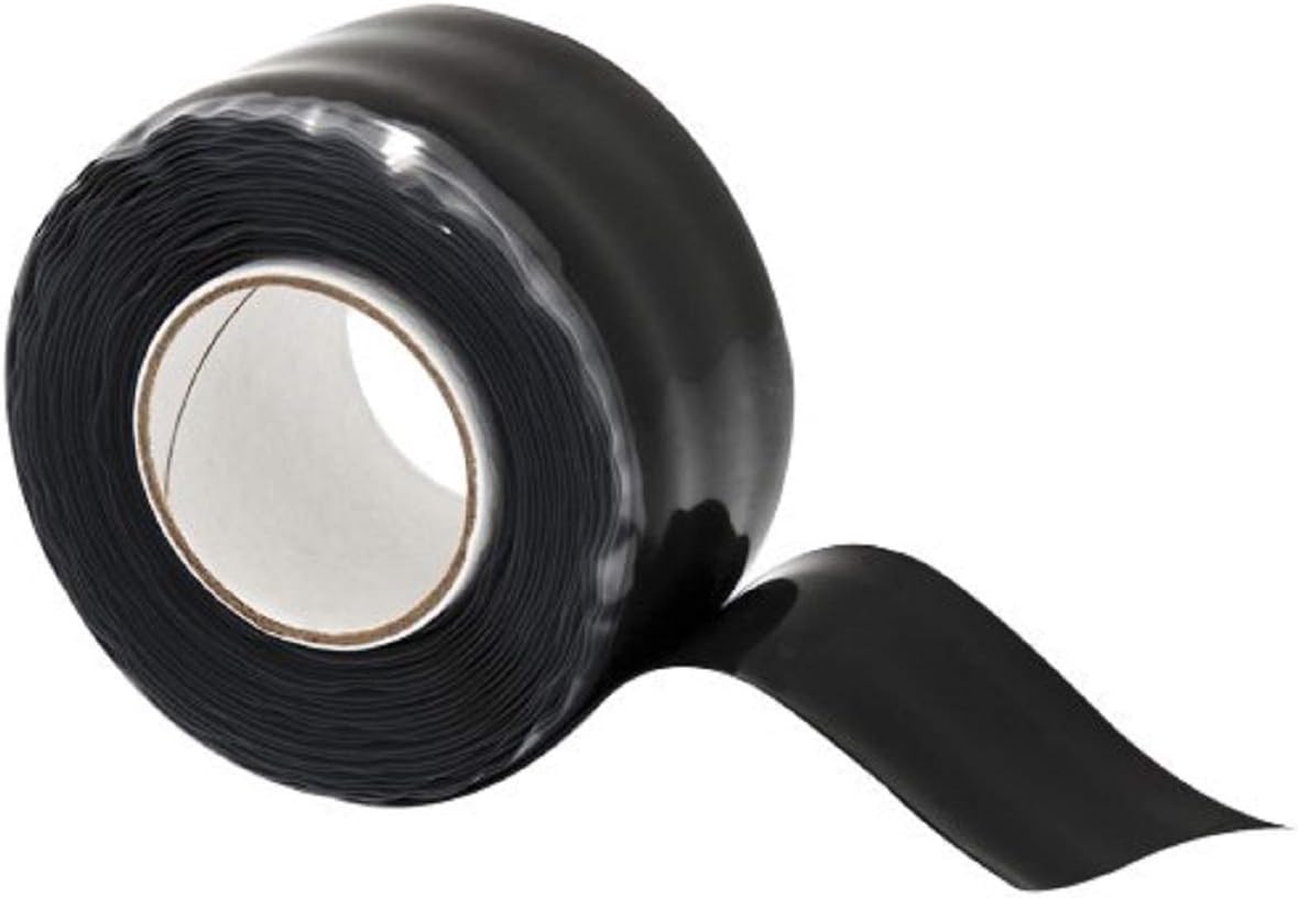 Prestige Import GroupExtreme Ultra Bond Self-Fusing Silicone Rubber Insulating & Repair Tape - 1 Inch Width x 10 Feet Length - 3 Rolls - Color: Black