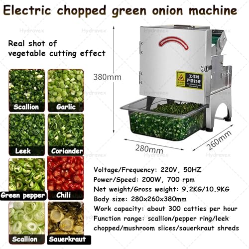 Cortadora eléctrica de verduras alta capacidad 200 kg/h miniatura 4