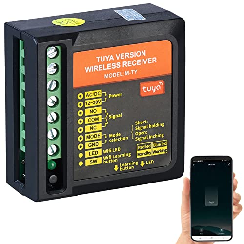 VisorTech Elektrischer Türöffner: WLAN-Adapter zur Sprach- und App-Steuerung elektronischer Tür-Öffner (WLAN Türöffner, Tür Öffner WLAN Dongle, Klingel mit Kamera)