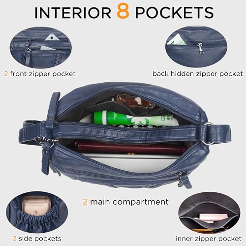 Image of VOLGANIK ROCK Crossbody Bag for Women with Tassel Ladies Soft PU leather Purses and Handbag Pocketbooks
