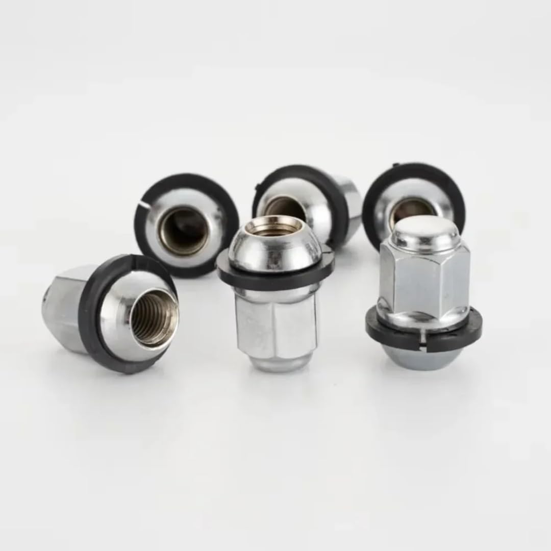 Nakrętki do Kół dla Honda Accord Odyssey Civic Fit CR-V, 20 szt. nakrętek kół M12x1,5, sześciokątnych, 19 mm, z pierścieniem żelaznym, grubość 35 mm