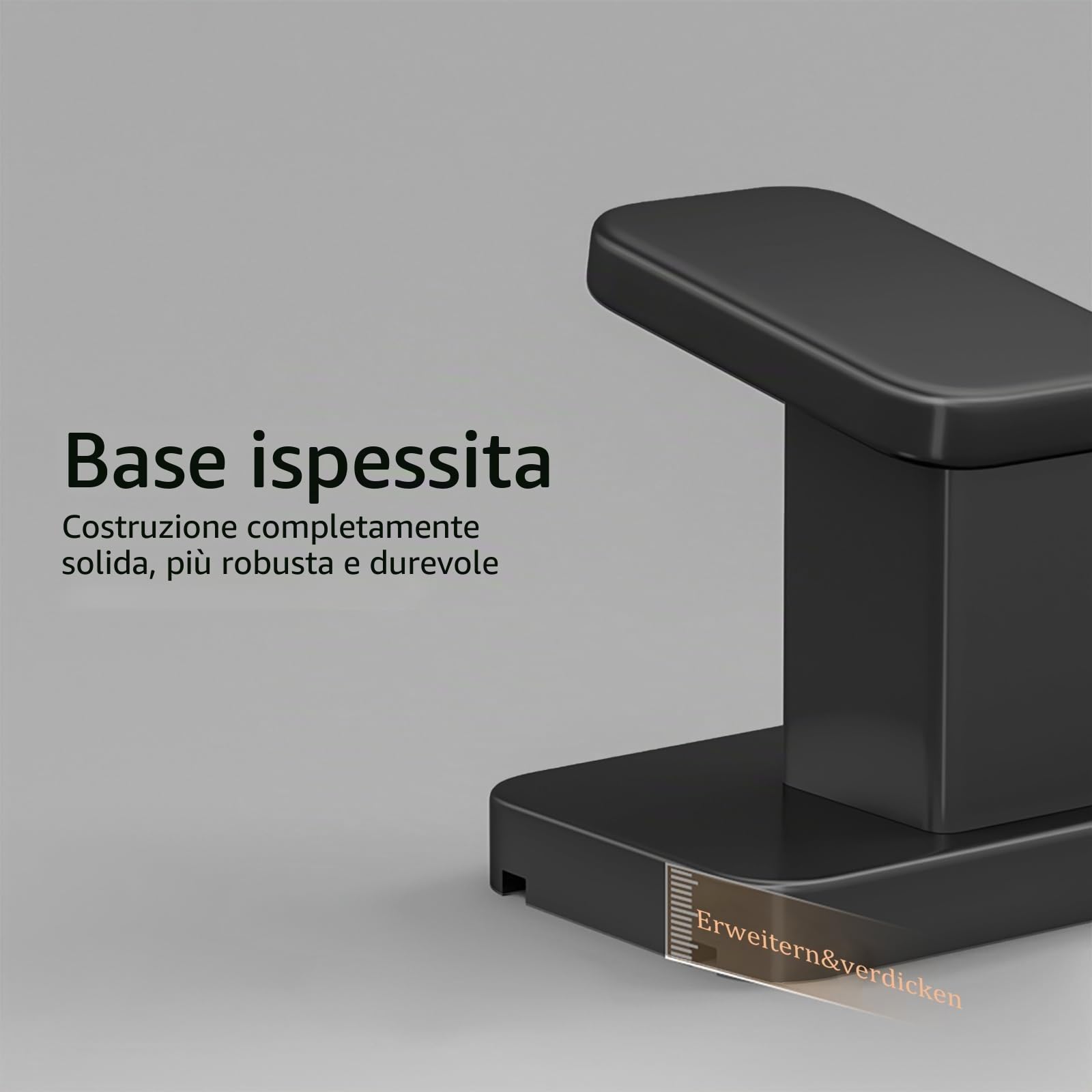Appendiabiti da parete, 40 cm, 5 ganci, versione rinforzata