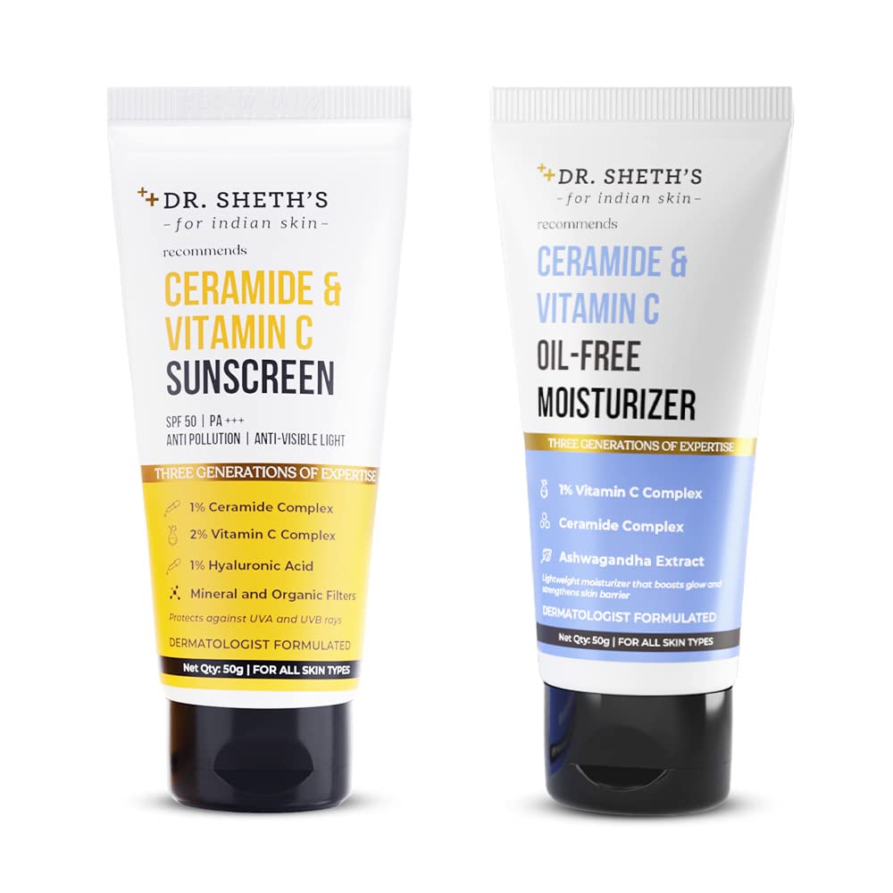 Dr. Sheth's Glow & Protect DuoLightweight SPF 50 Sunscreen & OilFree