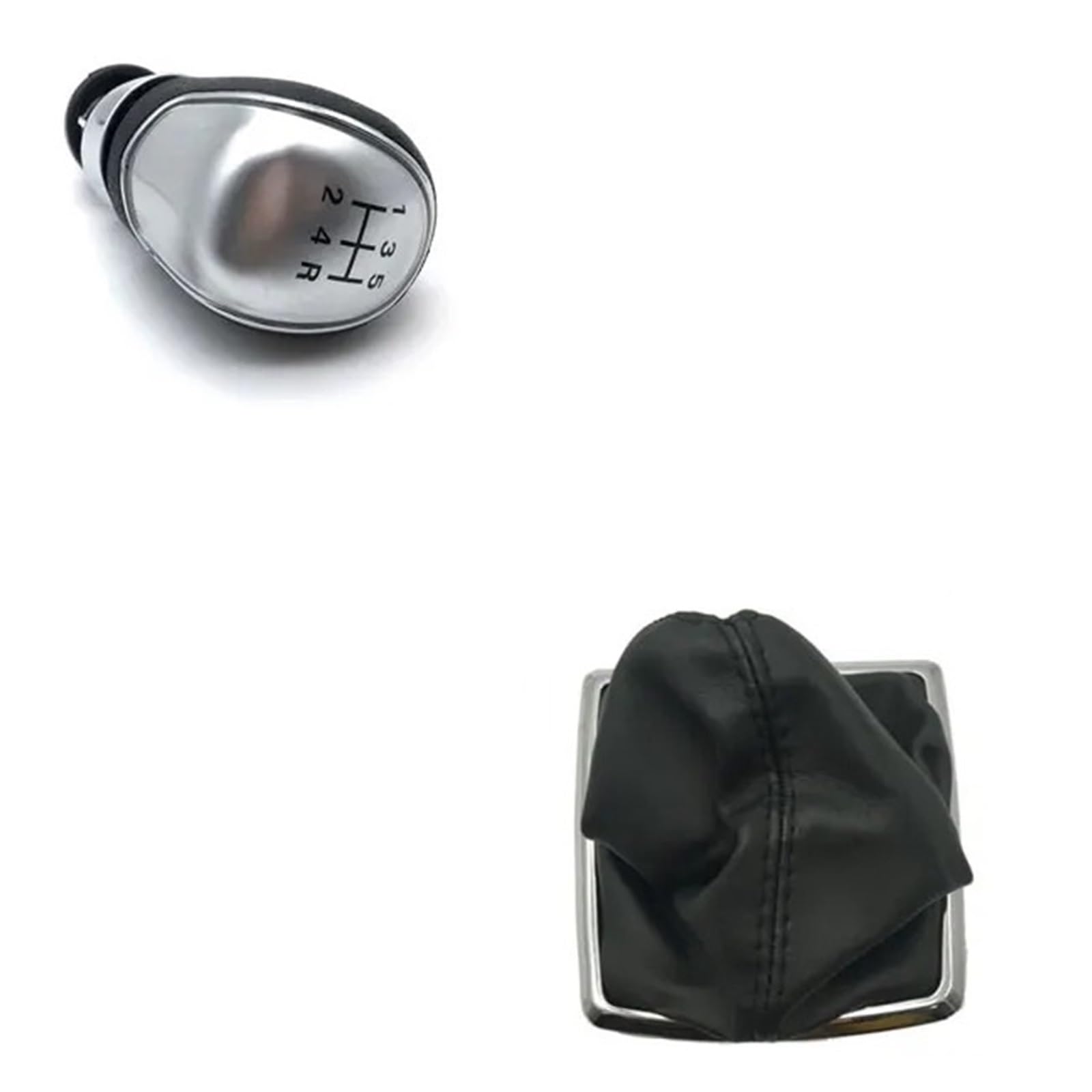 Sauanmnktp Silver Small 5Speed Gearshift Knob For Focus 2004-2007 Gear Shift Knob 5 6 Speed Manual