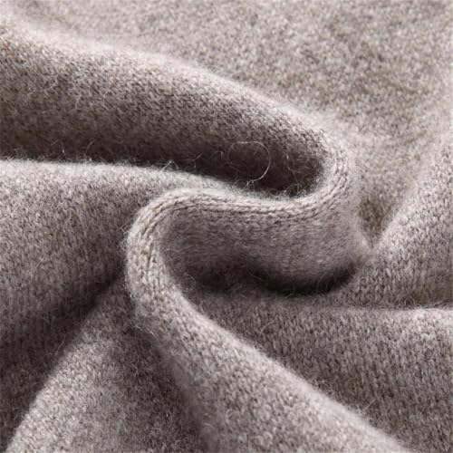 Men Solid Cashmere Blen Sweater Casual V-Neck Knit Thick Pullovers Top4