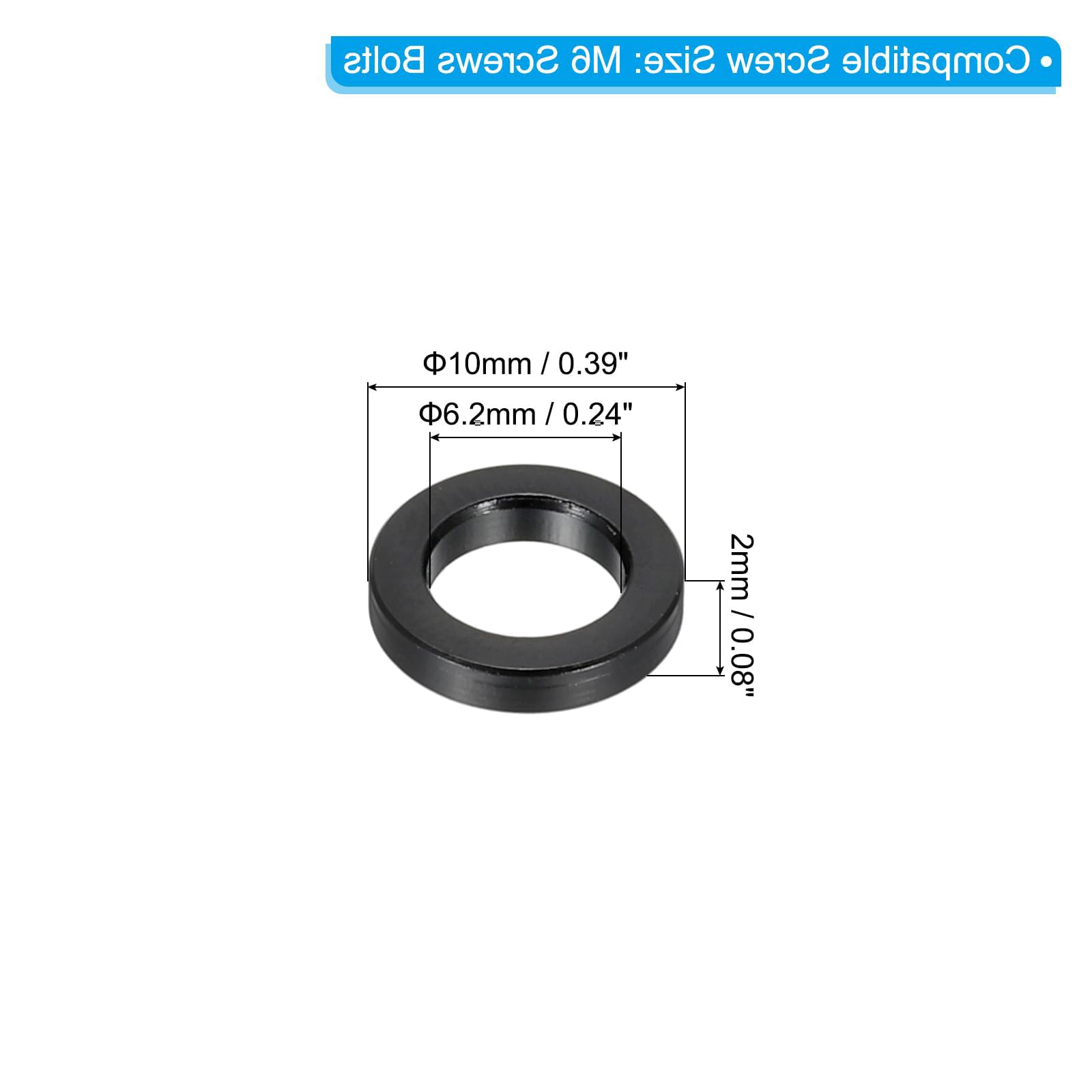 Unifizz M6 Black Aluminium Spacers - Image 2