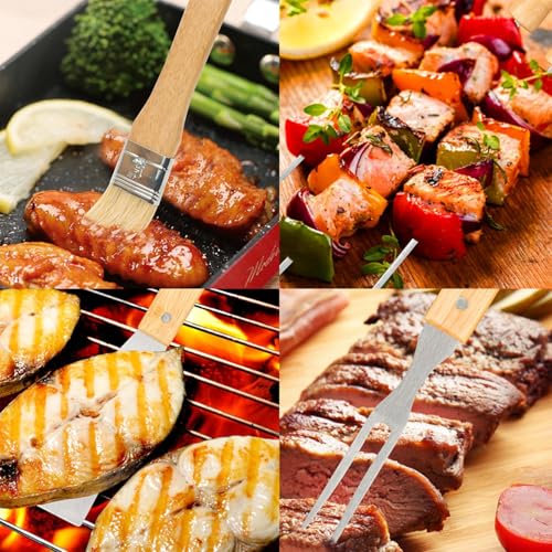 Ensemble d'accessoires de barbecue 10 pièces avec sac - 6
