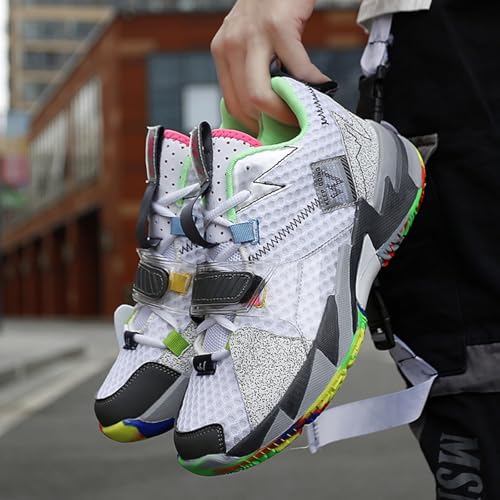 Men's Basketball Shoes Court Sports Shoes Anti Slip Grip Breathable Mesh Basketball Boots Basketball Fans4