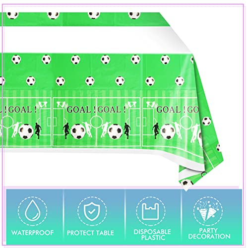 Soccer Birthday Party Supplies 20Pcs Soccer Plates 20Pcs Soccer Napkins And 1Pcs Soccer Tablecloth Soccer Sports Birthday Party Tailgate Party Decorations For Kids(4-Soccer Ball) #TOP4