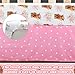 Hahafelt 3 Piece Highland Cow Baby Crib Bedding Set for Baby Girls Pink Floral Nursery Crib Sets Includes Quilt,Fitted Crib Sheet, Crib Skirt for Newborns Baby Boy Girl