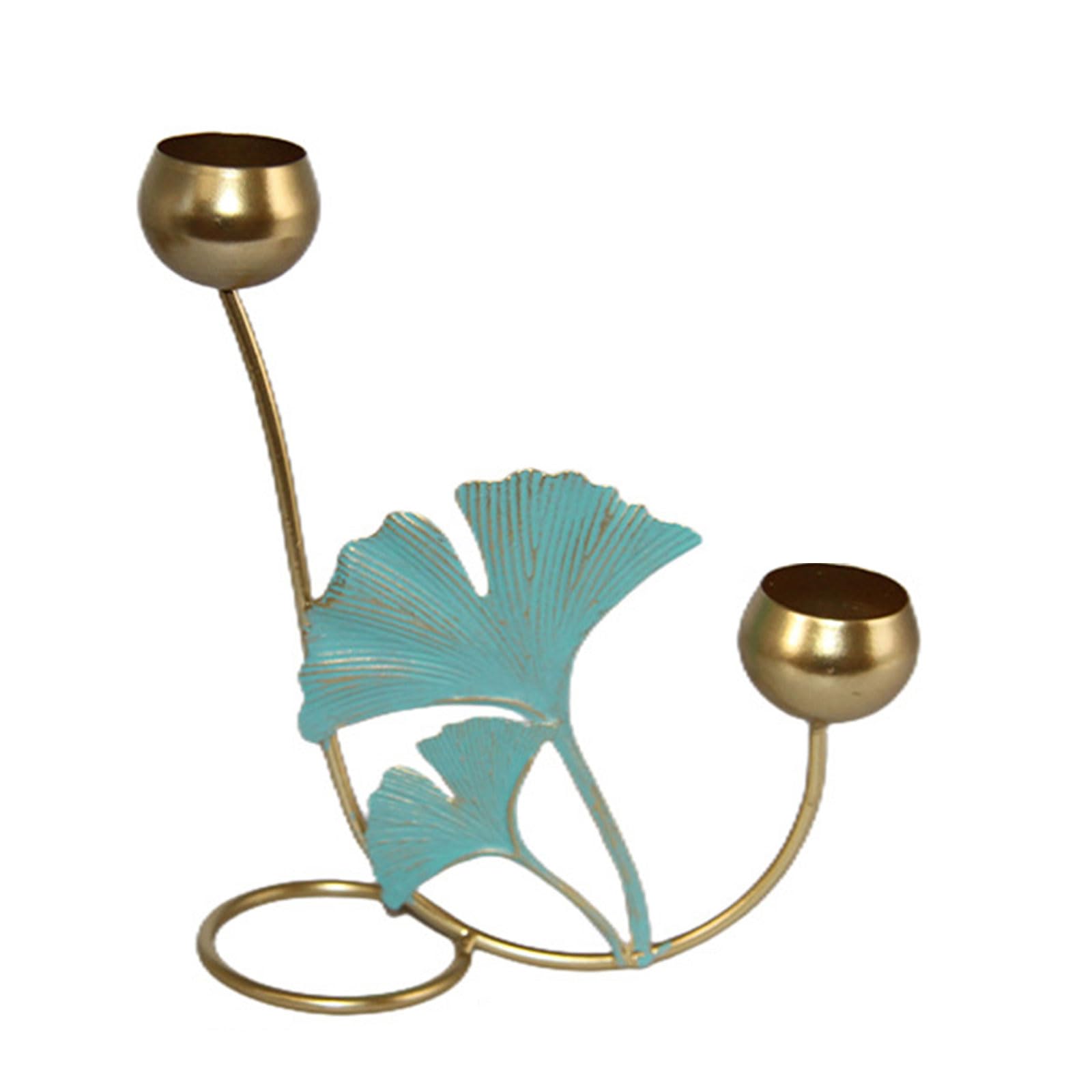 Tsophreniq Wrought Iron Tree Leaves Holder Decoration Holder Supplies for Dinner Dining Table Decoration Holders
