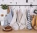Linen Kitchen Towels | Made in Canada | 30x20 Inches | Pack of 2 | Lint-Free Dish Cloth | Lightweight European Fabric | Flax Tea Towel, Napkin | Table Setting Accessories | Wedding Gift