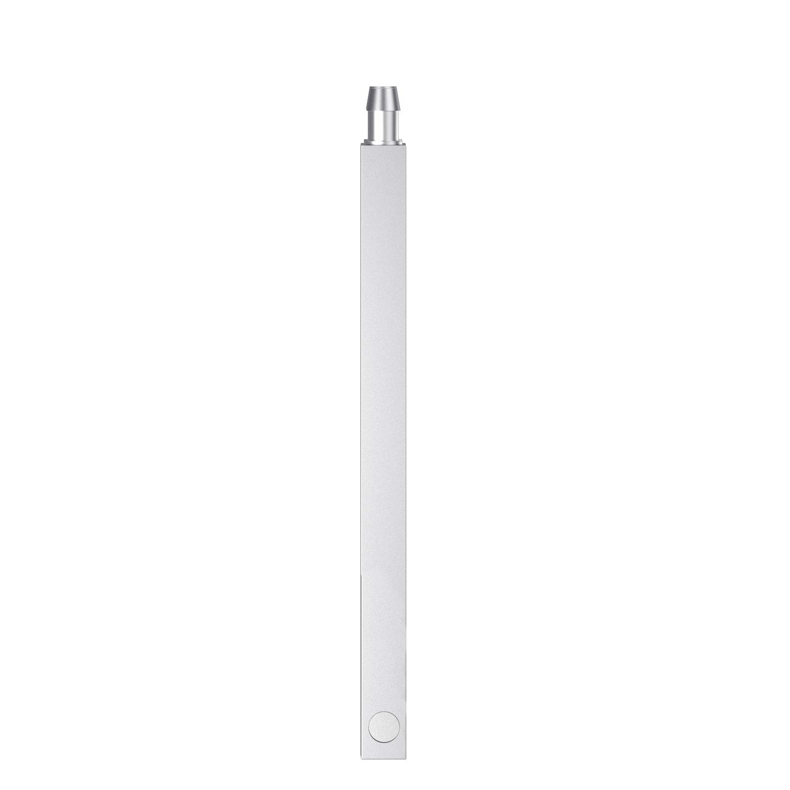 Clyxgs CLDIY - Blocco di raffreddamento ad acqua, in alluminio, sistema di raffreddamento ad acqua liquida, per PC, dissipatore di calore Endothermic Head argento (40 mm x 160 mm x 12 mm), 2 pezzi