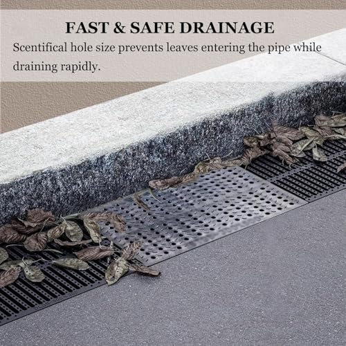 Grille de drainage en polymère robuste pour cour et allée extérieure - 8