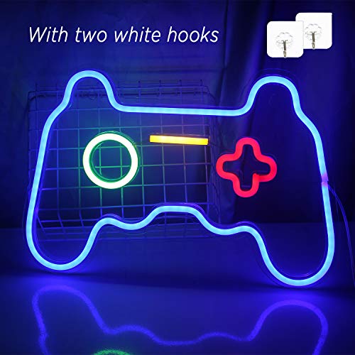 Image of ineonlife LED Gamer Neon Sign Gaming Room Neon Signs for Game Room Wall Decor Boys Teen Bedroom Decorations Accessories and Decor Bar Party Man Cave Birthday Gifts for Teens