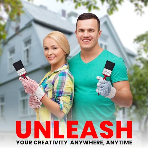 ZYBUX - Professional Paint Brushes with No Loss of Bristle Paintbrush Heads, Studio Craft & Technique (5 Piece Pack) - Image 6