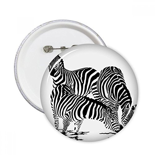 Pins Badge Bouton Zèbres pour Personnaliser vos Vestes et Sacs au Quotidien