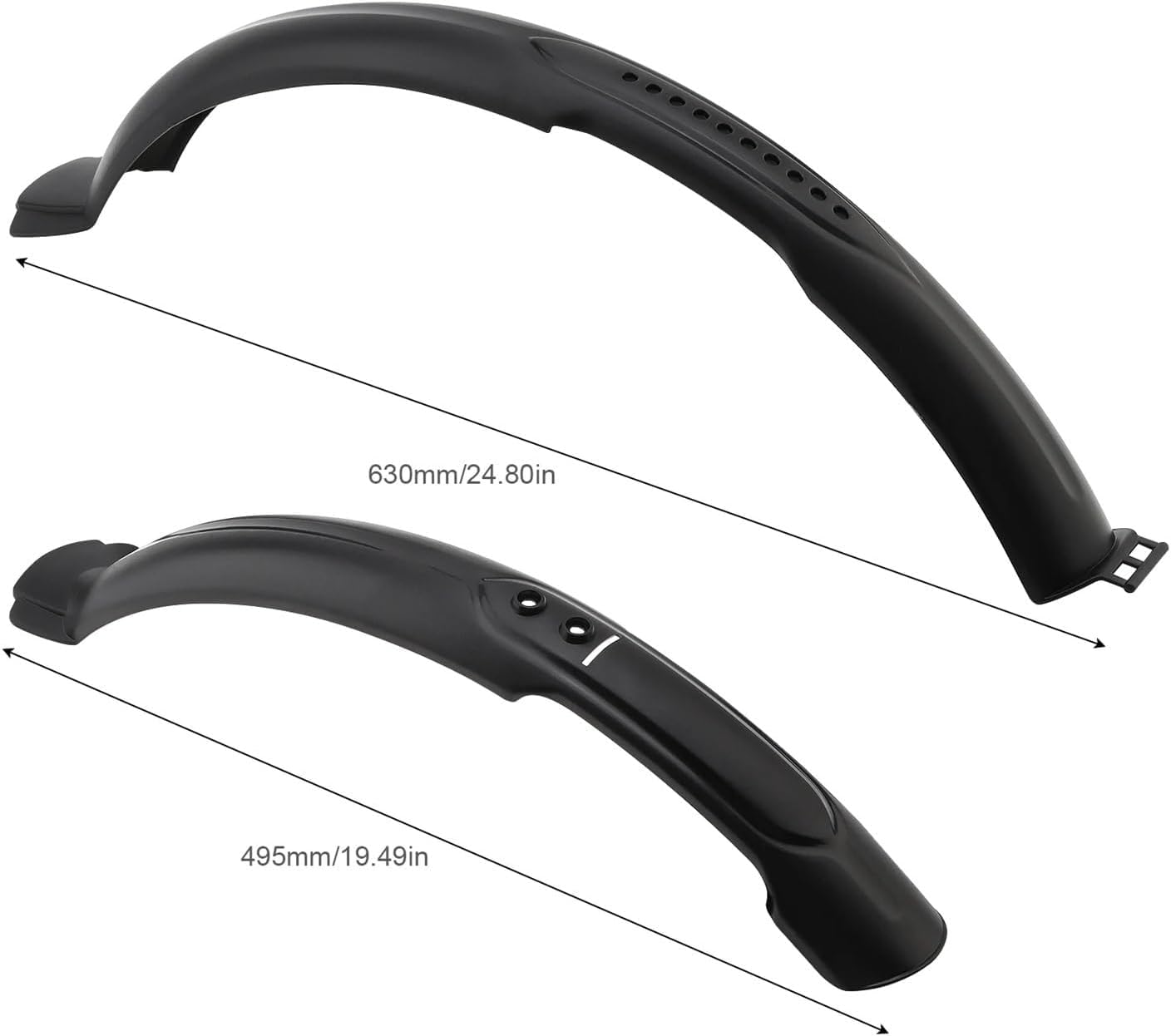 Guardabarros MTB 2 Unids/Set Guardabarros De Bicicleta Negro Plegable Ajustable Delantero Trasero Montaña Juego for Bicicletas 26 Pulgadas