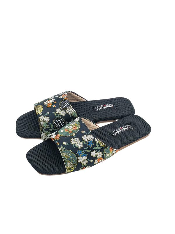 Women's Floral Print Peep-toe Slipper House Slippers - Enjoy breathable comfort with these stylish slides2