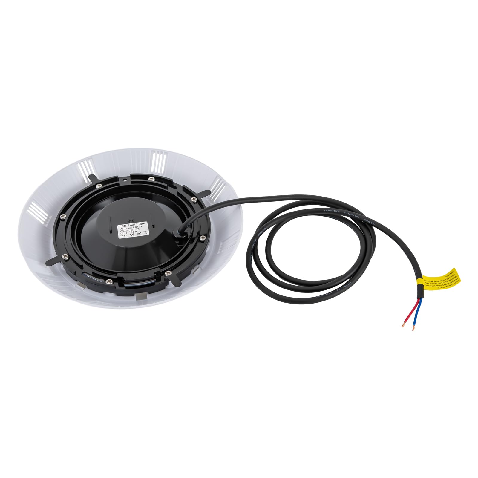 Oświetlenie basenowe 36 W, oświetlenie basenowe LED z pilotem zdalnego sterowania RF, wysoka wodoszczelność IP68, 7 kombinacji kolorów, 3 tryby dynamiczne, 3600 lm, reflektor podwodny