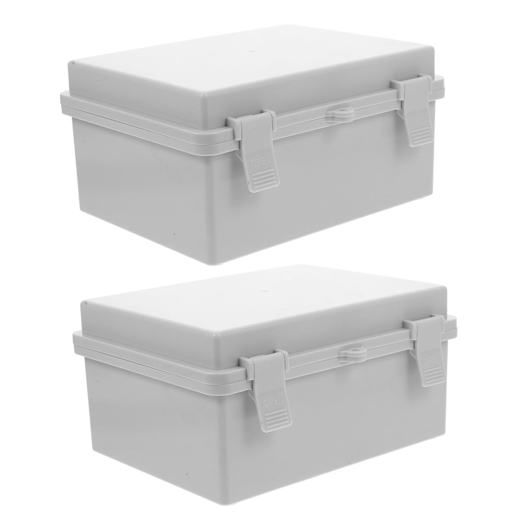Boîte de Jonction Étanche aux Intempéries 2 Pièces Abs avec Verrou