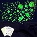 849 Adesivi da Parete, Jolintek Universo Spaziale Adesivi che si Illuminano al Buio, Stelle e Pois Adesivi Fluorescenti Luminosi per Cameretta dei Bambini, Decorazione per Soffitti o Pareti