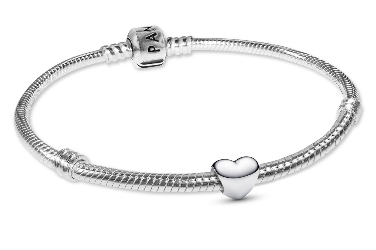 PANDORA Damen-Armband Silber Starterset mit Mini Herz 21492-18