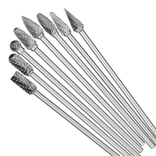Set 10 Pzas Fresas Carburo Tungsteno 100mm Corte Simple/Doble miniatura 4