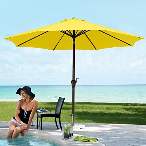 Jearey 10Ft Patio Umbrella Outdoor Umbrella With Auto Tilt Crank System cover