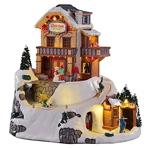 Lemax 15735 Winterhaus Resort village Noël Vail Village animé