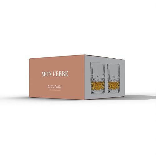 Miniatura 4 de Mon Verre Mayfair - Juego de 4 vasos de cristal DOF de doble estilo antiguo para whisky