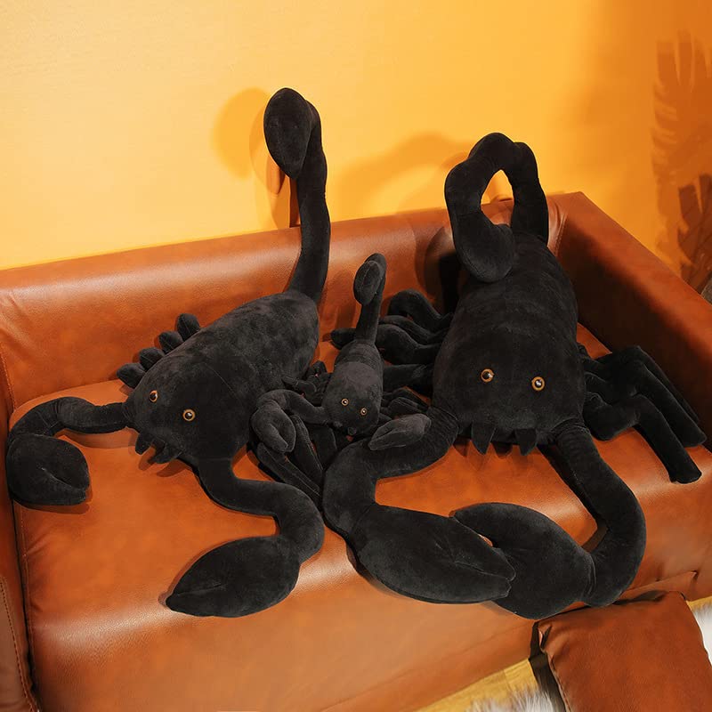 Simulación Araña Peluche Juguete Complicado Tamaño Grande Llifelike Escorpión Almohada Animales de Peluche Decoración de la habitación de muñecas Regalo para niños 100cm Escorpión