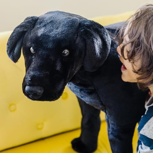 Melissa & Doug - riesige Plüschwildtiere, weiches Polyestergewebe, schöne schwarze Labormarkierungen, handgefertigt, mehrfarbig