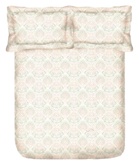 Image of Portico New York Super King Size Flat 100% Cotton Super Soft Bedsheet with 2 Pillow Covers Lavender (Mint)