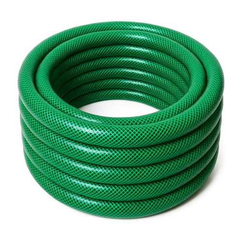 1 Zoll Gartenschlauch Ø25mm 20m / 30m / 50m UV-beständig druckfest knickstabil Gelb oder Grün ohne Zubehör (Grün 30m)