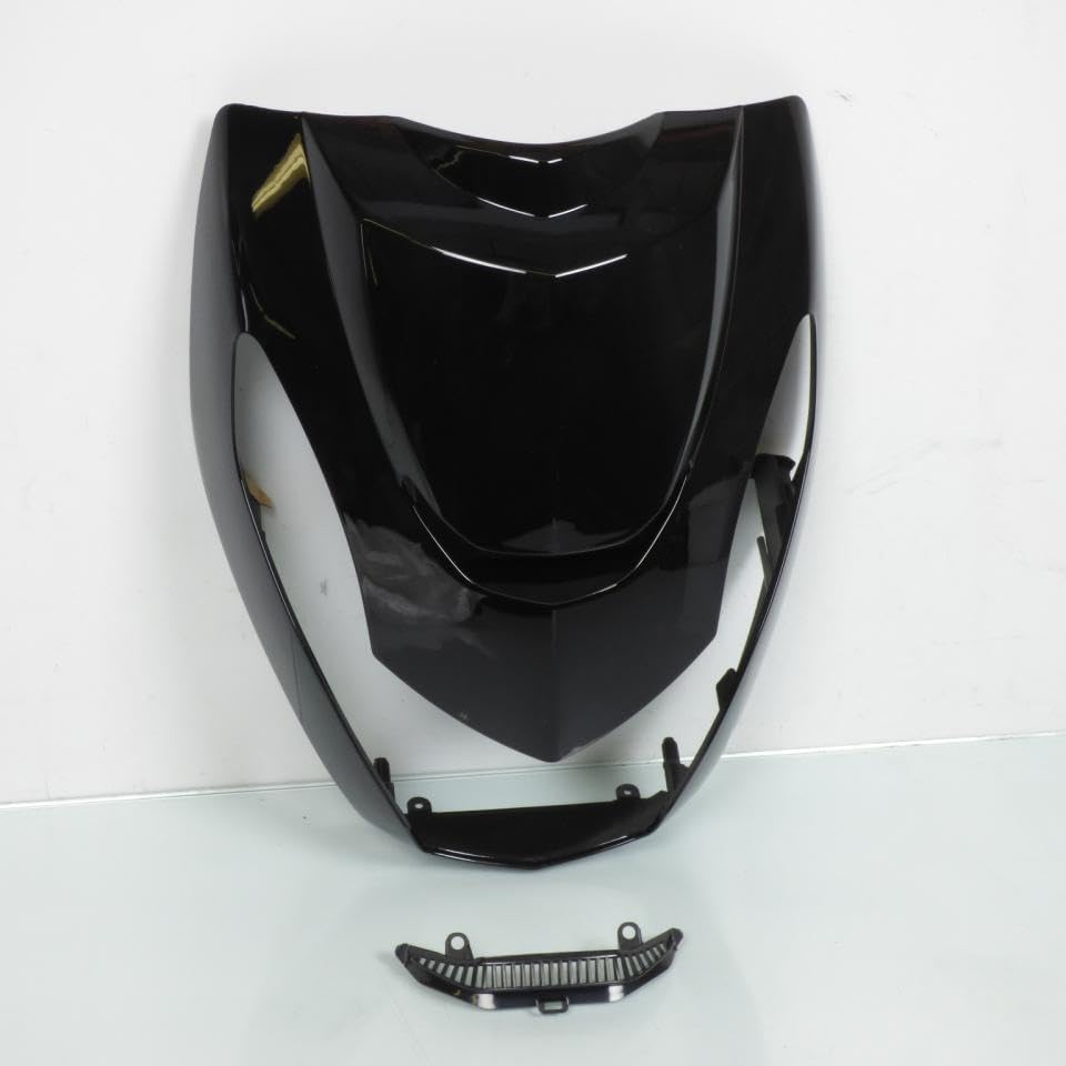 Kit carénage P2R compatible avec Scooter Peugeot 50 Kisbee 2010 à 2017 6 pieces/noir brillant