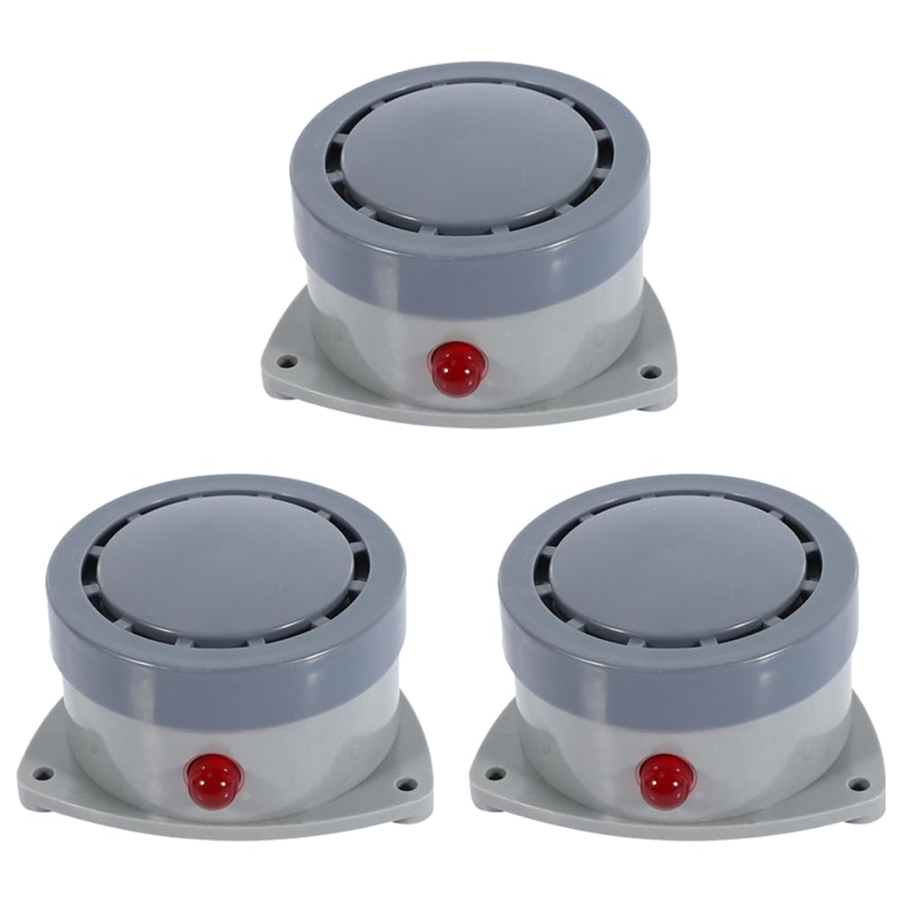 UDSKNV[KSL For Pipe/Drain/Sink/Faucet Drip Water Leak Detector 3 Pieces 110DB Water Leakage Sensor Alarm for Basement