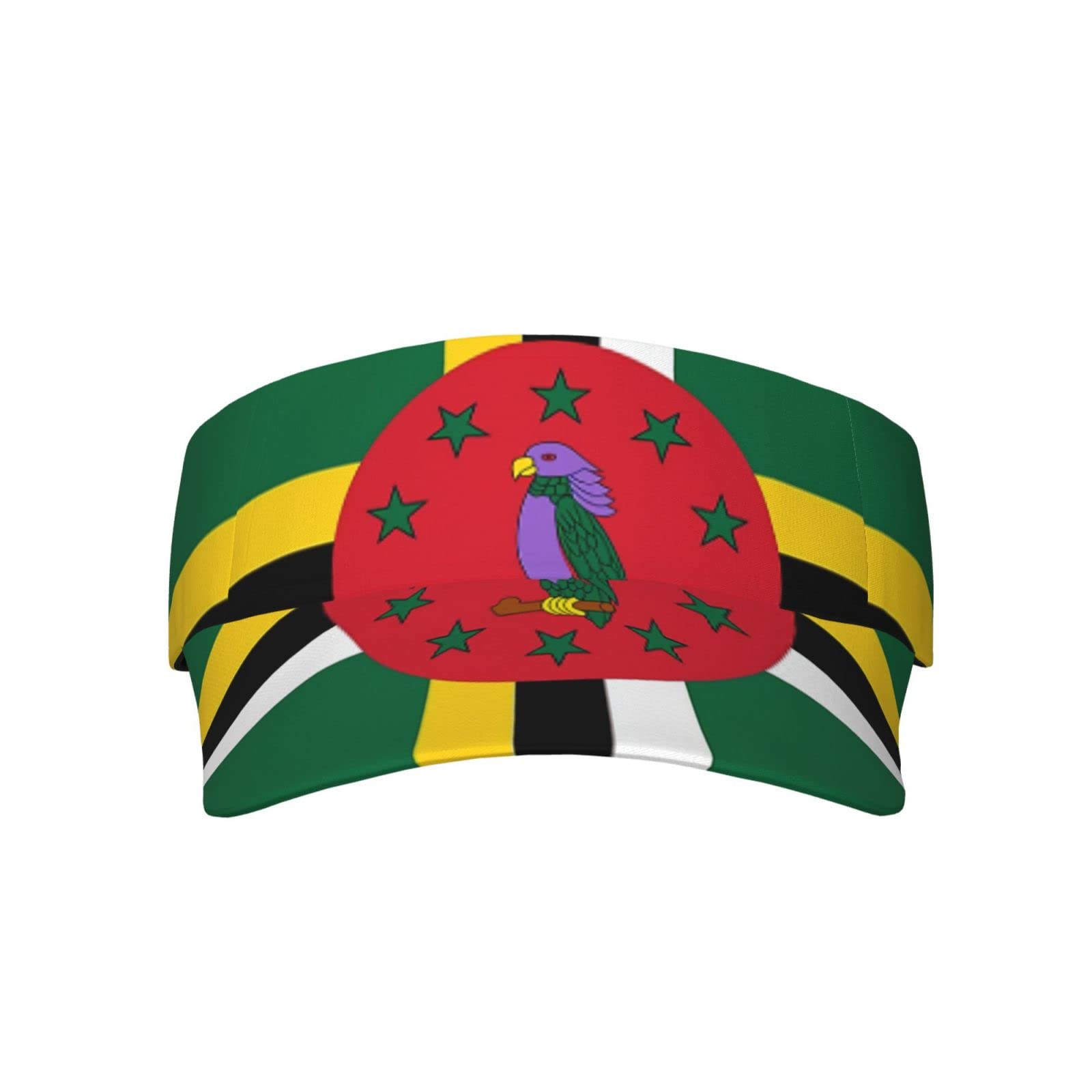 Djngn Unisex Dominica _Flag Dominica Flag Hats Flag Patriotic Sport Sun Visor Hats Adjustable Flag Empty Top Baseball Cap Sun Hat For Women Men