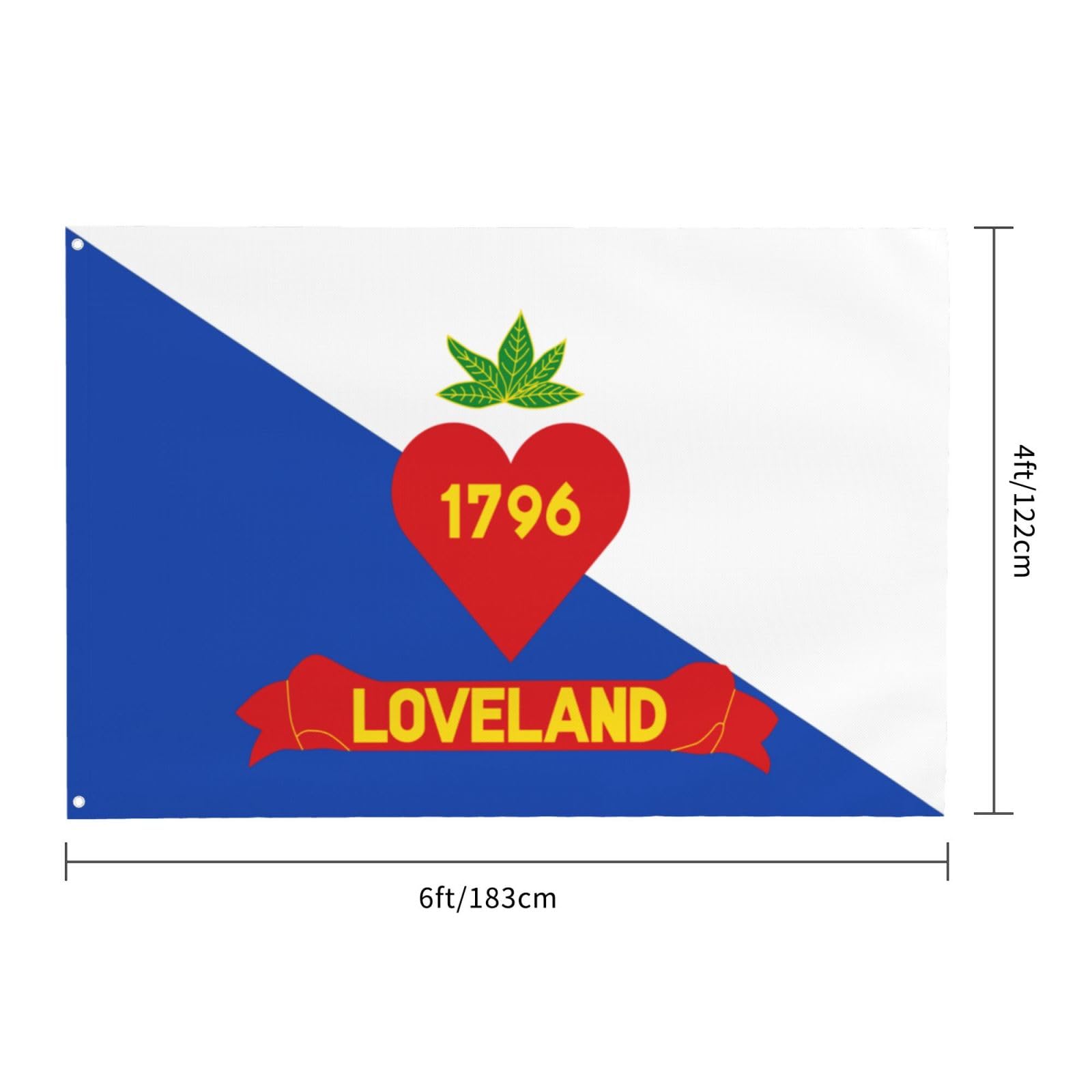 Bandiera Da Tavolo Ohio 4x6 Pollici Con Base Oro E Asta - 100% Poliestere