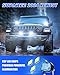SUPAREE Light Forward Off Road Lights, 2PCS Super Bright LED Driving 90W with 12 ft Wiring Harness kit - 2 Leads, 3 Inch LED Pot Lights fit for Jeep Trucks ATV UTV SUV Boat, Pods