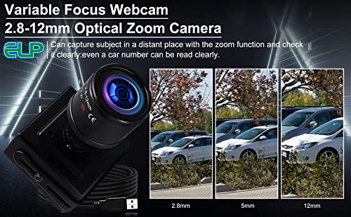 Objectif varifocal USB caméras 8MP capteur haute résolution boîtier PC - 7
