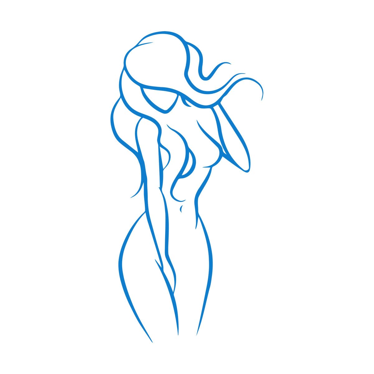Vinyl Wall Decal Beautiful Sexy Woman Wall Art Stickers Home Decor Washroom Wall Decoration Private Space Vinyl Sticker Small - 28x56cm โ image 1