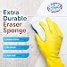 (25 Pack) Extra Durable Eraser Sponge - Extra Thick, Long Lasting, Premium Melamine Sponges in Bulk - Multi-Purpose Power Scrubber - Bathroom, Kitchen, Floor, Bathtub, Toilet, Baseboard, Wall Cleaner