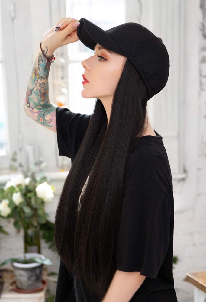 Amazon.co.jp: NICEHAIR フルウィッグ レディース 帽子ウィッグ ロング 