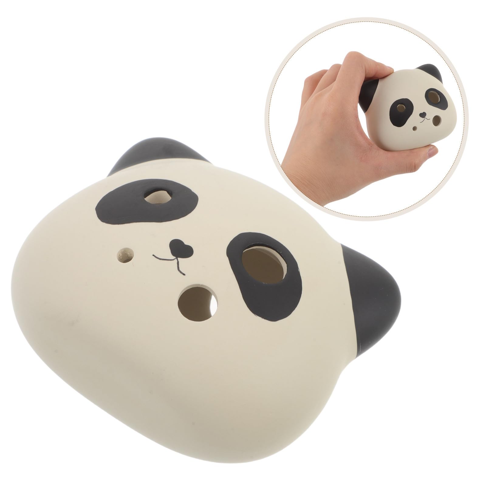 Ocarina Céramique Panda Adorable 6 Trous Tonalité Do Majeur Ac Facile à Apprendre pour Musique la Maison et Présent pour Musiciens