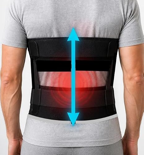 MerryBack Portable Spinal Decompression Device for Lower Back Pain Relief – Lightweight Wearable Lumbar Traction System for Herniated Disc, Sciatica, Spinal Stenosis & Everyday Posture Support S/M