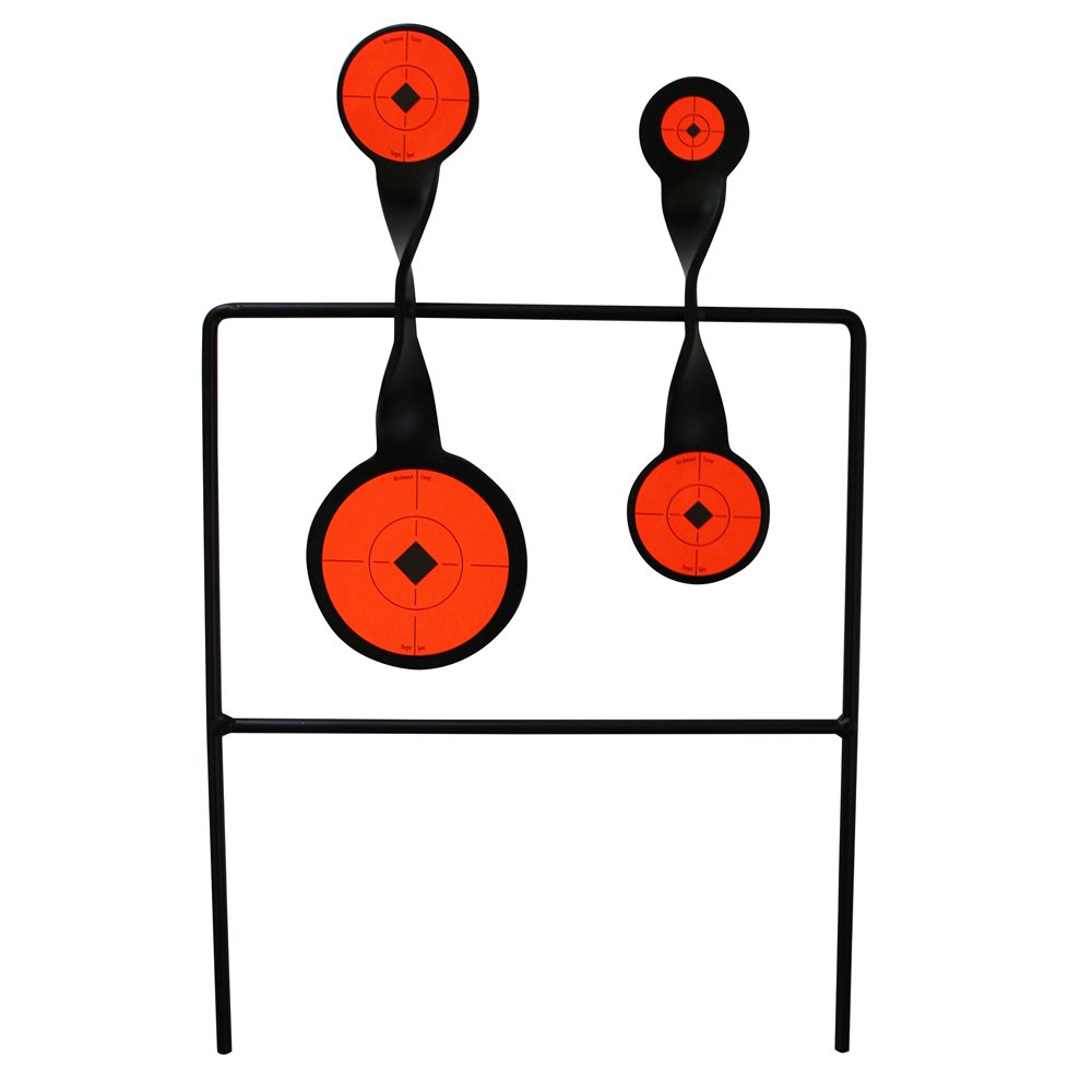 Birchwood Casey World of Targets Easy-to-Use Durable Steel Spinner Target with High Visibility Target Spots for Maintenance-Free Rifle/Handgun Shooting