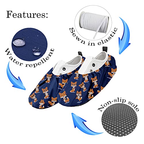 Couvre-chaussures réutilisables enfants Ferocity lavables en polyester hydrofuge x5 - 2