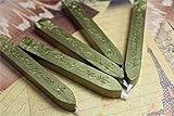 Manuscript Sealing Seal Wax Sticks Wicks for Postage Letter (5PCS Green Gold)