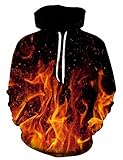 Material premium: esta sudadera con capucha 3D está hecha de 85% poliéster y 15% algodón, que es liviano y puede mantenerte cálido y cómodo, sin pilladas ni decoloración, sin deformación